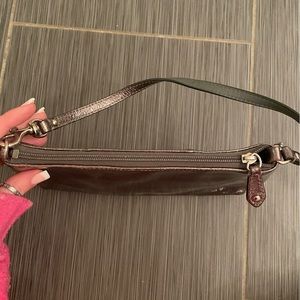 Coach - goldish/silver wristlet